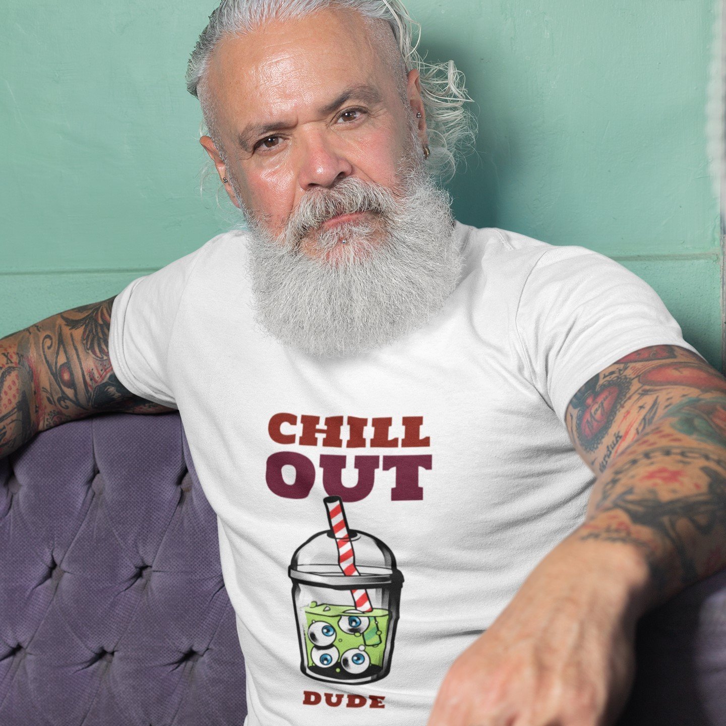 Chill out Dude Trippy T shirt - BandAdda Rock Metal Band T-shirt