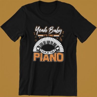 Pianist Musician Piano Play the piano Black Tshirt